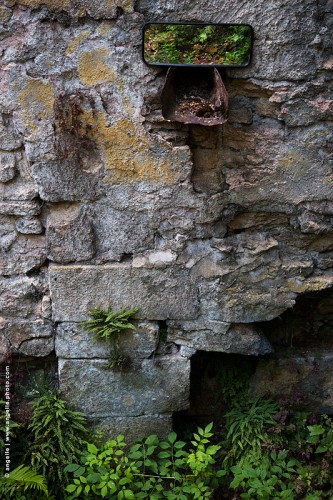 photo©angelle-mur-forge-verifler-nature-sauvage installation reflets surprise poésie