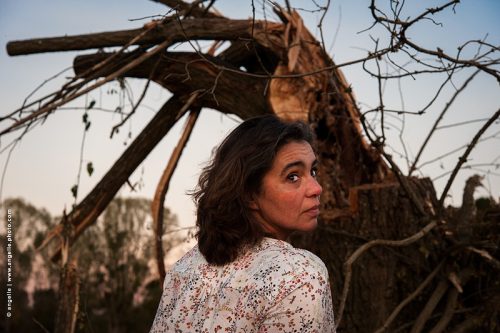 photo © angelle-femme-arbre-couper défricher tristesse crépuscule branches destruction
