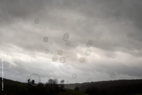 photo © angelle bulle paysage orage reve poésie enfance noir et  blanc étrange