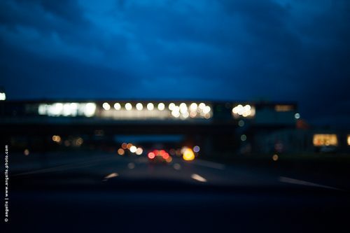 photo © angelle autoroute pont lentille nuit voyage lumiere reve route