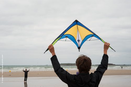 photo © angelle cerf volant vent couleur plage jeux direction océan position miroir