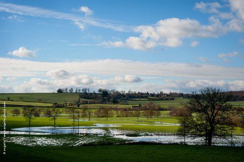 photo © angelle paysage ombre et soleil nature campagne inondation village ciel espace plaine reflet lumiere