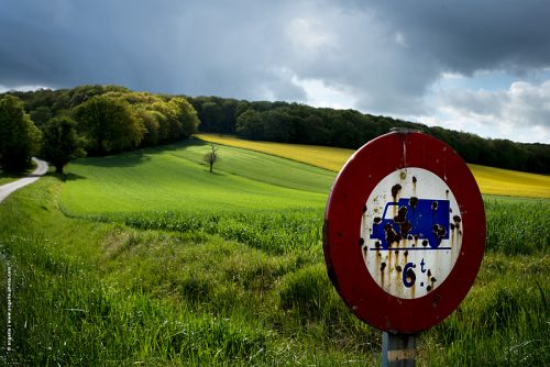 photo © angelle campagne lumiere colza culture champs couleur mouvement ciel orage panneau camion 